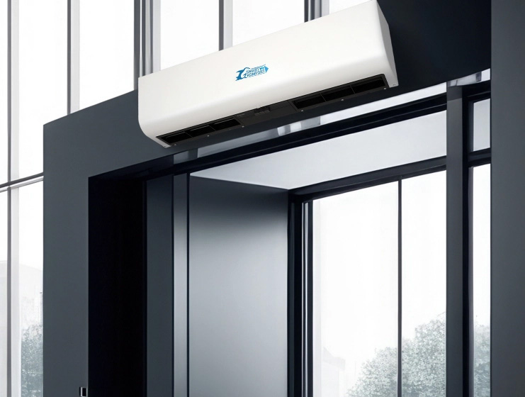 Commercial Air Curtain over Doorway
