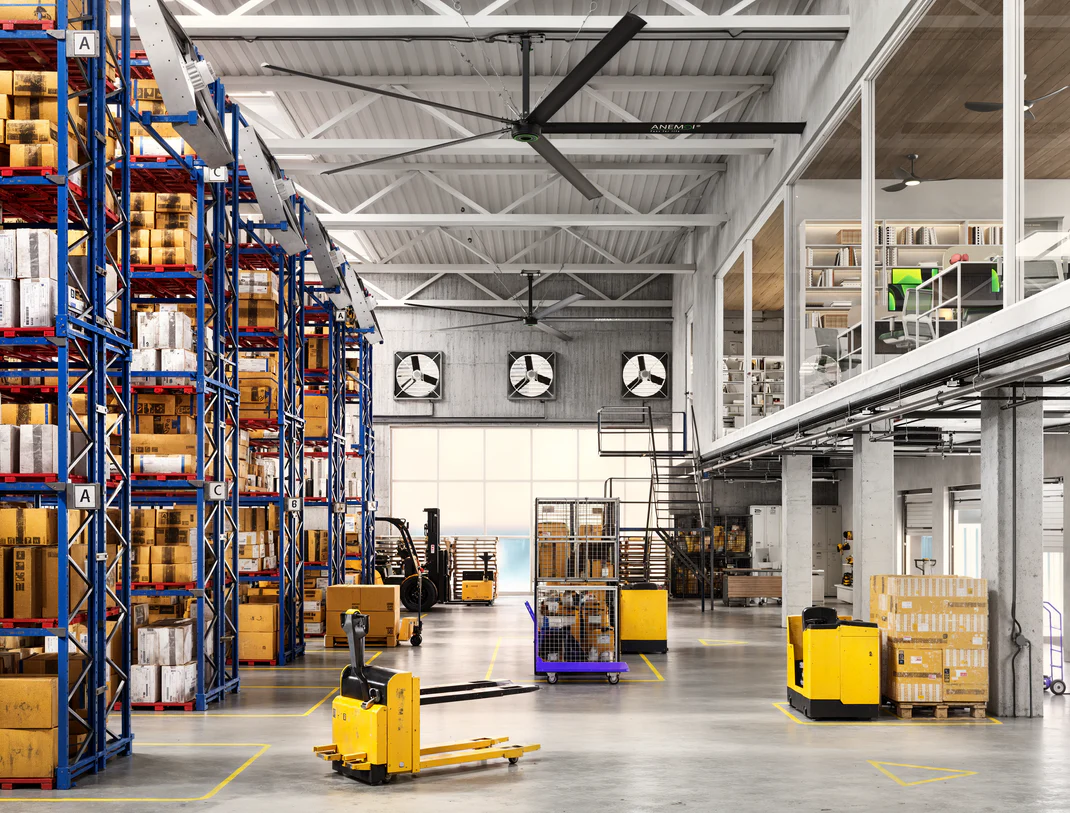 WHY INSTALLING HVLS CEILING INDUSTRIAL FANS?